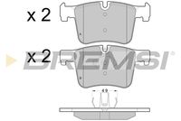 BREMSI BP3453 - Lado de montaje: Eje delantero<br>Suspensión: para vehículos con técnica M<br>Color pinza freno: azul<br>Ancho [mm]: 115<br>Espesor [mm]: 18<br>Altura [mm]: 91<br>Contacto avisador de desgaste: preparado para indicador desgaste<br>Artículo complementario/Información complementaria: sin accesorios<br>Artículo complementario/Información complementaria: con pesos de equilibrio<br>Sistema de frenos: Brembo<br>Número de WVA: 25028<br>