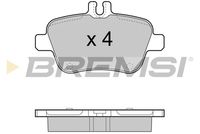 BREMSI BP3469 - Juego de pastillas de freno