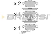 BREMSI BP3348 - Juego de pastillas de freno
