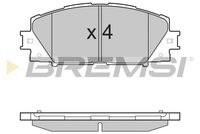 BREMSI BP3498 - Juego de pastillas de freno