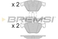 BREMSI BP3500 - Juego de pastillas de freno