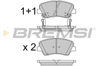 BREMSI BP3529 - Sistema de frenos: AKEBONO<br>Lado de montaje: Eje trasero<br>Altura [mm]: 41,2<br>Longitud [mm]: 99,8<br>Espesor [mm]: 15,4<br>Número de WVA: 25337<br>Número de WVA: 25338<br>Número de WVA: 25339<br>