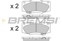 BREMSI BP3549 - Juego de pastillas de freno