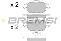 BREMSI BP3402 - Juego de pastillas de freno