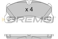 BREMSI BP3552 - Sistema de frenos: BREMBO<br>Lado de montaje: Eje trasero<br>Altura [mm]: 76<br>Longitud [mm]: 187,4<br>Espesor [mm]: 17,2<br>Número de WVA: 24721<br>