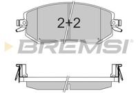 BREMSI BP3570 - Juego de pastillas de freno