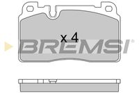 BREMSI BP3592 - Sistema de frenos: TRW<br>Lado de montaje: Eje trasero<br>Altura [mm]: 58,8<br>Altura 1 [mm]: 60<br>Longitud [mm]: 116,6<br>Espesor [mm]: 17,4<br>Número de WVA: 24606<br>Número de WVA: 25214<br>Contacto avisador de desgaste: con contacto avisador de desgaste<br>Número de indicadores de desgaste [por eje]: 2<br>Longitud contacto de aviso [mm]: 215<br>