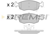 BREMSI BP3445 - Juego de pastillas de freno