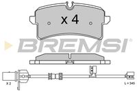 BREMSI BP3624 - Juego de pastillas de freno