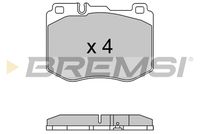 BREMSI BP3634 - Lado de montaje: Eje delantero<br>Frenos: para vehículos sin frenos de cerámica<br>Color pinza freno: plata<br>Ancho [mm]: 206<br>Espesor [mm]: 16<br>Altura [mm]: 87<br>Contacto avisador de desgaste: preparado para indicador desgaste<br>Artículo complementario/Información complementaria: con accesorios<br>Sistema de frenos: Akebono<br>Artículo complementario / información complementaria 2: Chapa antichirridos<br>Número de WVA: 25838<br>