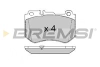 BREMSI BP3636 - Tipo de freno: Discos<br>Longitud [mm]: 127,6<br>Altura [mm]: 92,7<br>Espesor [mm]: 18,4<br>Sistema de frenos: Brembo<br>Lado de montaje: Eje delantero<br>