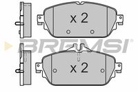 BREMSI BP3640 - Tipo de freno: Discos<br>Longitud [mm]: 129,3<br>Altura [mm]: 81,8<br>Espesor [mm]: 18,5<br>Sistema de frenos: Brembo<br>Lado de montaje: Eje delantero<br>