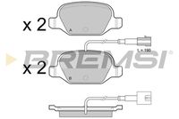 BREMSI BP3489 - Juego de pastillas de freno