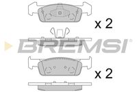 BREMSI BP3647 - Sistema de frenos: ATE-TEVES<br>Lado de montaje: Eje delantero<br>Altura [mm]: 40<br>Longitud [mm]: 140<br>Espesor [mm]: 18<br>