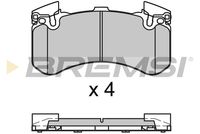 BREMSI BP3654 - Tipo de freno: Discos<br>Longitud [mm]: 131,7<br>Altura [mm]: 77,4<br>Espesor [mm]: 16,5<br>Sistema de frenos: Brembo<br>Lado de montaje: Eje delantero<br>