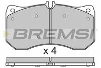 BREMSI BP3677 - Juego de pastillas de freno