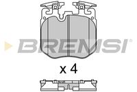 BREMSI BP3692 - Ancho [mm]: 129,1<br>Altura [mm]: 70,2<br>Altura 2 [mm]: 74,7<br>Espesor [mm]: 18,4<br>Lado de montaje: Eje delantero<br>Sistema de frenos: TRW<br>Material: cerámica<br>