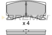 BREMSI BP3699 - Sistema de frenos: ATE<br>Lado de montaje: Eje trasero<br>Altura [mm]: 51,8<br>Longitud [mm]: 123<br>Espesor [mm]: 16,4<br>Número de WVA: 24136<br>Número de WVA: 24137<br>