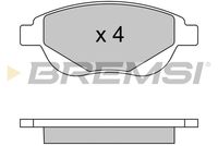 BREMSI BP3580 - Juego de pastillas de freno