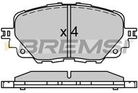 BREMSI BP3750 - Juego de pastillas de freno