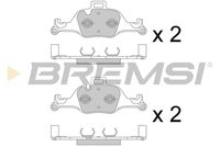 BREMSI BP3777 - Ancho [mm]: 125,9<br>Altura [mm]: 94,8<br>Espesor [mm]: 19,9<br>Sistema de frenos: Brembo<br>Material: cerámica<br>Lado de montaje: Eje delantero<br>