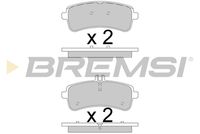 BREMSI BP3780 - Ancho 1 [mm]: 189,7<br>Altura 1 [mm]: 107,7<br>Espesor/grosor 1 [mm]: 17,6<br>Sistema de frenos: BREMBO<br>Contacto avisador de desgaste: preparado para indicador desgaste<br>Lado de montaje: Eje delantero<br>