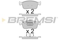 BREMSI BP3789 - Juego de pastillas de freno