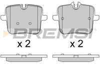 BREMSI BP3805 - Juego de pastillas de freno