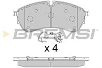 BREMSI BP3846 - Longitud [mm]: 141,2<br>Altura [mm]: 65<br>Espesor [mm]: 19,1<br>Lado de montaje: Eje trasero<br>