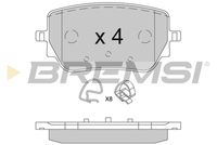 BREMSI BP3850 - Lado de montaje: Eje delantero<br>Equipamiento de vehículo: para vehículos con paquete sport<br>Ancho [mm]: 163<br>Espesor [mm]: 19<br>Altura 1 [mm]: 72<br>Altura 2 [mm]: 81<br>Contacto avisador de desgaste: preparado para indicador desgaste<br>Artículo complementario/Información complementaria: con accesorios<br>Sistema de frenos: CBI<br>Artículo complementario / información complementaria 2: con tornillos pinza freno<br>Artículo complementario / información complementaria 2: Chapa antichirridos<br>Número de WVA: 22945<br>Número de WVA: 22944<br>