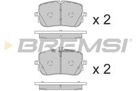 BREMSI BP3865 - Lado de montaje: Eje trasero<br>Longitud [mm]: 106<br>Altura [mm]: 48,9<br>Espesor [mm]: 17,3<br>Número de WVA: 22986<br>