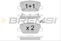 BREMSI BP3881 - Tipo de freno: Discos<br>Longitud [mm]: 132,85<br>Altura [mm]: 59,8<br>Espesor [mm]: 17,4<br>Sistema de frenos: Mando<br>Lado de montaje: Eje delantero<br>