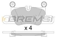 BREMSI BP3892 - Lado de montaje: Eje delantero<br>Número de PR: 1LS<br>Número de PR: A8C<br>Ancho [mm]: 200<br>Espesor [mm]: 17<br>Altura [mm]: 79<br>Contacto avisador de desgaste: preparado para indicador desgaste<br>Artículo complementario/Información complementaria: sin accesorios<br>Número de WVA: 25983<br>