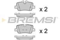 BREMSI BP3915 - Ancho [mm]: 125,9<br>Altura [mm]: 94,8<br>Espesor [mm]: 19,9<br>Sistema de frenos: Brembo<br>Material: cerámica<br>Lado de montaje: Eje delantero<br>