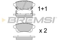 BREMSI BP3920 - Juego de pastillas de freno