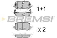 BREMSI BP3927 - Sistema de frenos: MANDO<br>Lado de montaje: Eje delantero<br>Altura [mm]: 61<br>Longitud [mm]: 137,8<br>Espesor [mm]: 16,6<br>Número de WVA: 24501<br>Número de WVA: 24502<br>Número de WVA: 24503<br>