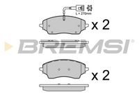 BREMBO P61125 - Juego de pastillas de freno - PRIME LINE