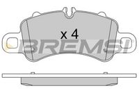 BREMSI BP3892 - Lado de montaje: Eje delantero<br>Número de PR: 1LS<br>Número de PR: A8C<br>Ancho [mm]: 200<br>Espesor [mm]: 17<br>Altura [mm]: 79<br>Contacto avisador de desgaste: preparado para indicador desgaste<br>Artículo complementario/Información complementaria: sin accesorios<br>Número de WVA: 25983<br>