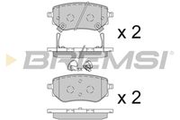 BREMSI BP3843 - Juego de pastillas de freno
