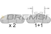 BREMSI BP7242 - Juego de pastillas de freno