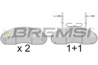 BREMSI BP7243 - Juego de pastillas de freno