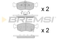 BREMSI BP3891 - Juego de pastillas de freno