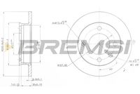 BREMSI CD6079S - Disco de freno