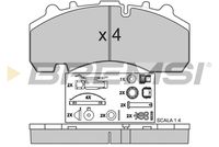 BREMSI BP7314 - Juego de pastillas de freno