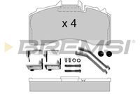 BREMSI BP7340 - Juego de pastillas de freno