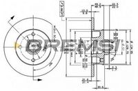 BREMSI CD6137S - Disco de freno