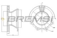 BREMSI CD5142V - Disco de freno