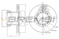 BREMSI CD5256V - Disco de freno