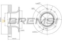 BREMSI CD5305S - Disco de freno