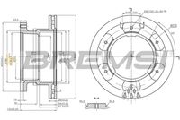 BREMSI CD5332V - Disco de freno